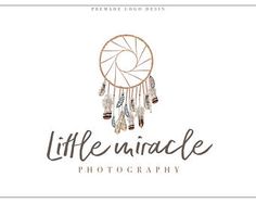 a logo for a photography studio with an image of a dream catcher and the words, little animale