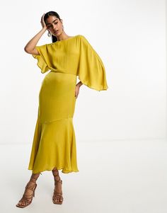 Dresses by ASOS DESIGN Best dressed: secured High neck Batwing sleeves Back zip closure Regular fit Wedding Dress Shirt, Teen Dress, Guest Attire, Wedding Attire Guest, Wedding Dresses For Girls, Best Dressed, Dresses For Teens, Guest Outfit, Guest Dresses