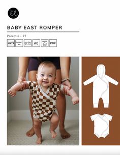 the baby romper pattern is designed for babies