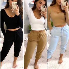 New With Tag Oversized Fit High Waisted Elastic Drawstring Waistband Functional Pockets Fleece Interior Length: 37.75” Not Zara (Brand Is Not Listed) Casual Zara Sweatpants, White Jogger Pants, Black And White Joggers, Zara Brand, Track Pants Women, Slim Fit Joggers, Leather Joggers, Jogger Pants Casual, Joggers Track Pants