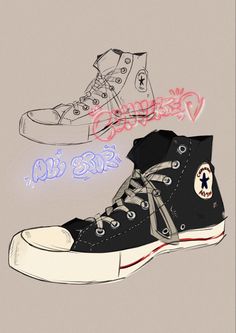 Star Sketch, Zapatillas All Star, Sneakers Sketch, Sneakers Drawing, Spiderman Art Sketch, Shoe Sketches, Anime Boy Hair, Arte Sketchbook