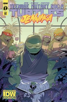 teenage mutant ninjas comic book cover with the title teenage mutant's genna