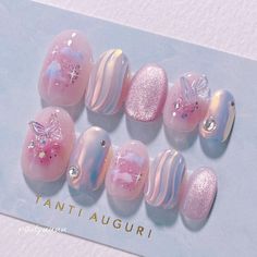 Fake Nails Designs, Hello Nails, Hippie Nails, Aesthetic Nails, Cute Nail Art Designs, Blush Nails, Pretty Nail Art Designs