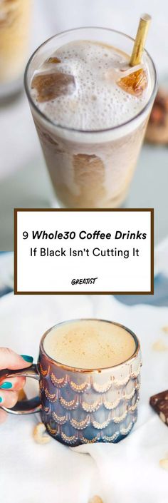 three wholecoffe drinks with text that reads, 3 wholecoffe drinks if black isn't cutting it