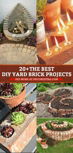 the best diy yard brick projects to make it look like they have been built