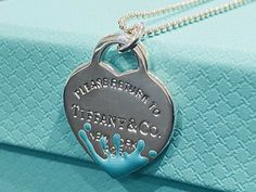 Tiffany & Co Blue Splash Love Heart Tag Silver On 18’ Beaded Tiffany Necklace · $169.00 Tiffany Necklace, Heart Tag, Pendant Necklace, Pendant