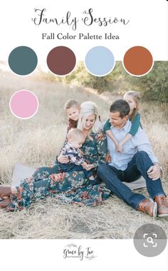 the family session is full of color palettes for this photo, and it's perfect