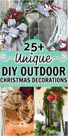 25 unique diy outdoor christmas decorations