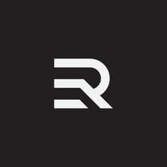 the letter r is made up of white letters on a black background, and it looks like