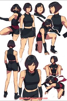 Guerrera Poses References, Character Poses, Dynamic Poses, Cute Anime, Art Poses, Female Character Design, Female Poses, Character Design References, Drawing Poses