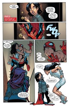 a page from spider - man and the amazing spider woman