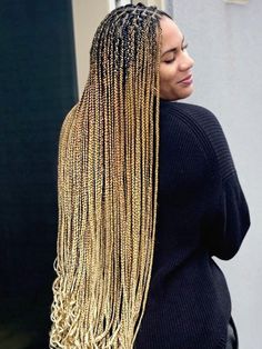 Braid Sizes, Black Knotless, Goddess Braid, Braids With Curly Ends, Curly Locs, Tan Skin Blonde Hair, Ombre Braid, Big Braids