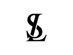 the letter b is made up of black letters and it looks like an elegant monogram