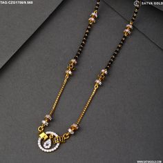 Blackbeads Chains, Short Mangalsutra Designs Gold, Necklace Design Ideas, Mangalsutra Designs Gold, Gold Necklace Design, Cosmic Necklace, Women Gold Necklace