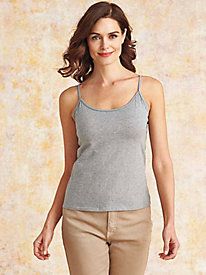 Built-in underwire bra and a longer hemline makes the Women's Updated Original Perfect-Fit Cami your go-to summer wear. Shelf Bra, A Shelf, Underwire Bra, Summer Wear, Best Sellers, Basic Tank Top