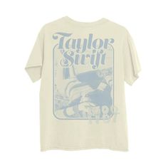 a white t - shirt with the words taylor striff on it