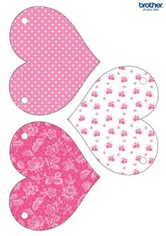 paper cut outs with flowers and dots on them