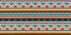 an abstract pattern in blue, orange and red