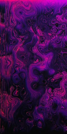 an abstract background with purple and pink swirls in the center, as well as black lines