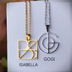 ❗IMPORTANT! PLEASE READ❗ Minimal Abstract Custom Name Logo Design Necklace. Personalized Gifts for Christmas, Birthdays, Anniversary, Graduation, Wedding or just for your BFF! Looking for the perfect personalized gift? This Minimal Abstract Custom Name Logo Design Necklace is an ideal present. It's also perfect for couple's monograms. ✅ Product Details: Letter breakdown is NOT INCLUDED with the pendant (people love finding the letters themselves once they know the concept!) Materials: High-quali Name Logo Design, Couples Monogram, Monogram Bracelet, Monogram Pendant, Plastic Pouch, Name Necklaces, Personalized Logo, Personalized Pendant, Custom Pendants