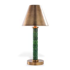 Jade Garden Accent Lamp, Green Antique Jade Floor Lamp, Crate And Barrel Green Lamp, Emerald Green Lamp Base, Lamp Green, Off Line, Garden Accents, Colored Stone, Candelabra Bulbs, Accent Lamp