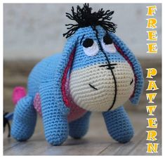 a crocheted stuffed animal with the words amigurt free patterns on it