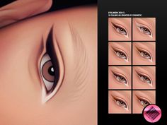 Nude Eyeliner, Sims 4 Cc Makeup, Graphic Liner, Sims 4 Mods Clothes, Sims 4 Cas, Body Makeup, Animal Skin, Sims 4 Cc