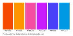 the color chart for different colors