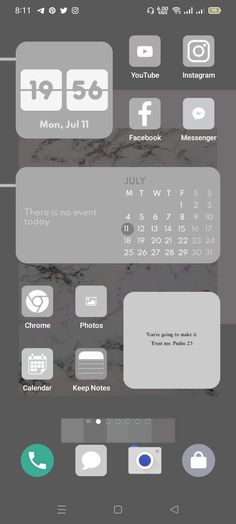 an iphone screen with the calendar and icons displayed in different colors, sizes and shapes