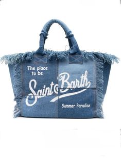 Denim big Saint Barts boho handbag - Wapas Saint Barth Bag, Saint Barts, Boho Handbag, Boho Handbags, Denim Handbags, Mommy Bag, Estilo Boho Chic, Straw Handbags, Denim Tote Bags