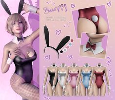 Sims 4 CC: Cutest Cat & Bunny Ears Accessories – FandomSpot Sims 4 Bunny Outfit, Playboy Bunny Outfit, Playboy Bunny Outfits, Playboy Bunny Costume, Los Sims 4 Mods, Sims 4 Body Mods, Sims 4 Gameplay, Sims4 Clothes