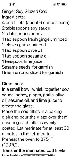 the instructions for making homemade glazed food