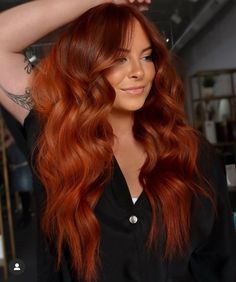 Bright Copper Hair, Hair Styling Ideas, Red Blonde Hair, Messy Bob Hairstyles, Red Hair Inspo, Classic Hair, Ginger Hair Color, Hair Techniques, Warm Red