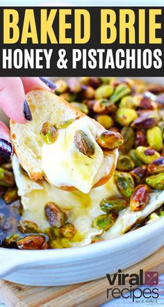 baked brie in an oven baked dish. Brie Cheese Dip, Garlic Baked Brie, Baked Brie With Honey, Brie With Honey, Brie Baked, Baked Brie Cheese, Brie Recipes Appetizers, Brie Cheese Recipes, Baked Brie Recipes