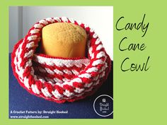 a candy cane cowl is shown with the words candy cane cowl