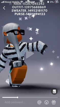 an orange and white cartoon character holding a camera