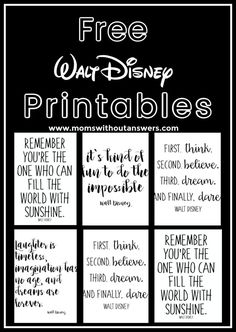 free printables for disney's princesses, including the names and phrases