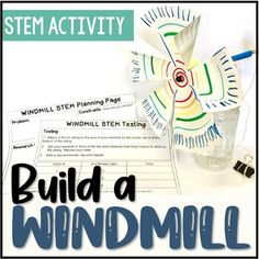 Get your students engaged with this hands on STEM Activity! Your students will be creative thinkers as they build windmills to harness the wind and investigate alternative energy sources. These activity is PERFECT for use in your classroom or a STEM open house!❤️ You will LOVE using this Windmill S... How To Make Windmill, Open House Activities, Invention Convention, Stem Night, Engineering Design Challenge, Introduction Activities, Lab Ideas