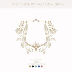 the front cover of an album with gold and white designs on it's side