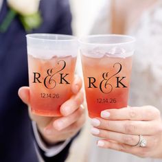 Note: Returns Are Not Accepted for Personalized Items. Our monogrammed cups are the perfect way to say thank you to your guests! Each shatterproof plastic cup is personalized to go along with your wedding theme and will add that special touch to your special day. Features and Facts: Color(s): ClearMaterials: Shatterproof PlasticDetails: Available in many designs. The sizes available are 12 oz., 14 oz., and 16 oz. Though we try to package our cups very carefully, we are unable to replace any dama Monogrammed Cups, Christmas Wedding Themes, Tea Time Party, Peanut Baby Shower, Personalized Glassware, Engagement Party Favors, Tropical Baby Shower, Elegant Wedding Favors, Baby Shower Brunch