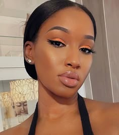 Make Up Looks On Black Women, Modest Makeup, Black Dress Blonde Hair, Makeup Brown Skin, Flawless Face Makeup, Maquillage Yeux Cut Crease, 20 Makeup, Brown Girls Makeup