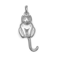 Silver Chain Anklet, Sterling Silver Owl, Pear Shaped Pendant, Sterling Silver Cat, Silver Owl, Silver Cat, Cat Charm, Cat Owner, Cat Jewelry