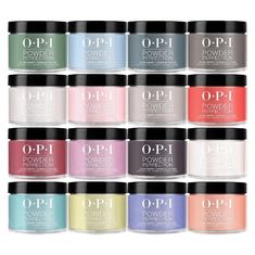 OPI 118 Dipping Powder Colors by OPI sold by DTK Nail Supply Opi Dip Powder Just Lanai-ing Around, Opi Gel Polish Nice Set Of Pipes, Opi Chrome Effects Powder Colors, Opi Chrome Powder Colors, Opi Nail Powder, Opi Powder Perfection, Opi Red, Opi Colors, Opi Nail Colors