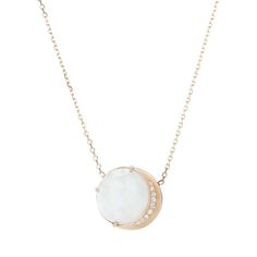 Sirciam Rainbow Moon Phase Pendant Necklace | Quadrum Gallery Moon Phases, White Diamonds, Rainbow Moonstone, Full Moon