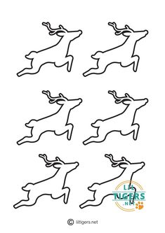 Free Printable Reindeer Templates Free Printable Reindeer, Reindeer Outline, Reindeer Crafts, Reindeer Craft, Craft Templates, Christmas Classroom, Winter Crafts, Winter Decor