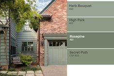 an exterior color scheme for a house