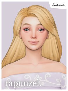 a girl with blonde hair and blue eyes is featured in the cover of rapunzel magazine