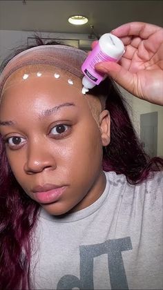 lace front wig install #worldnewhair #tutorial #wiginstall #fyp Applying Lace Front Wigs For Black Women, How To Style A Lace Front Wig, Lace Front Wig Installation, Lace Front Installation, Lace Installation Wigs, How To Do Wig Installation, Diy Lace Front Wig Install, How To Apply A Lace Front Wig, Wig Installation Tutorial