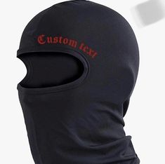 Custom Ski Mask Balaclava, Customizable Text Shiesty Full Face Mask Black  | eBay Custom Ski Mask, Balaclava Ski Mask, Casual Activewear, Mask Black, Face Mask Black, Full Face Mask, Ski Mask, Cross Design, Cross Designs