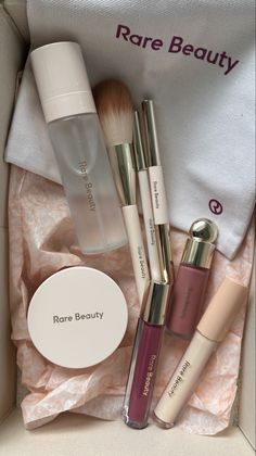 Rare Beauty All Products, Mascara Facial, Rare Beauty, Glowy Makeup, Aesthetic Makeup, Makeup Collection